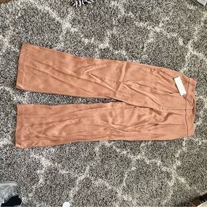 Veronica Beard Satin Robinne Pant in Chai